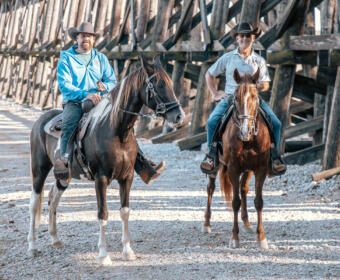 Owners of Veteran Equine Time on October 18, 2024. (Wesley Irvin)
