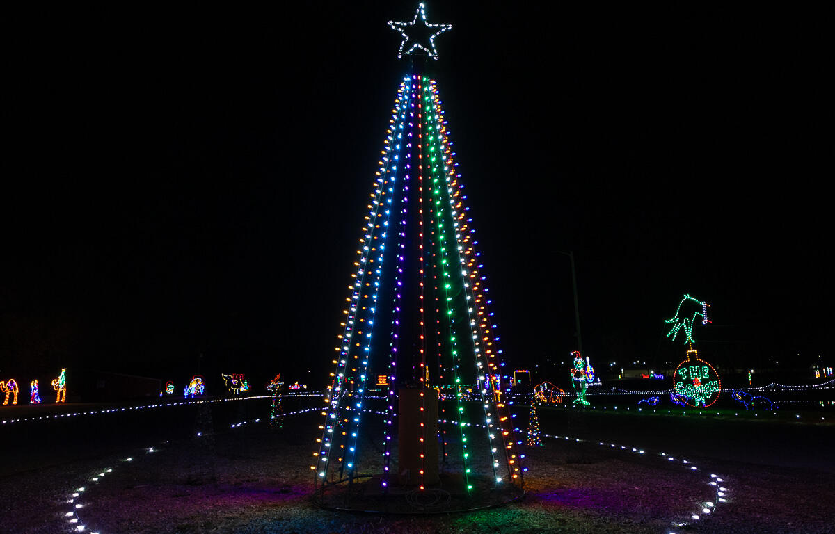 Clarksville Speedway Annual Drive Through Christmas Lights on November 26, 2024. (Wesley Irvin)