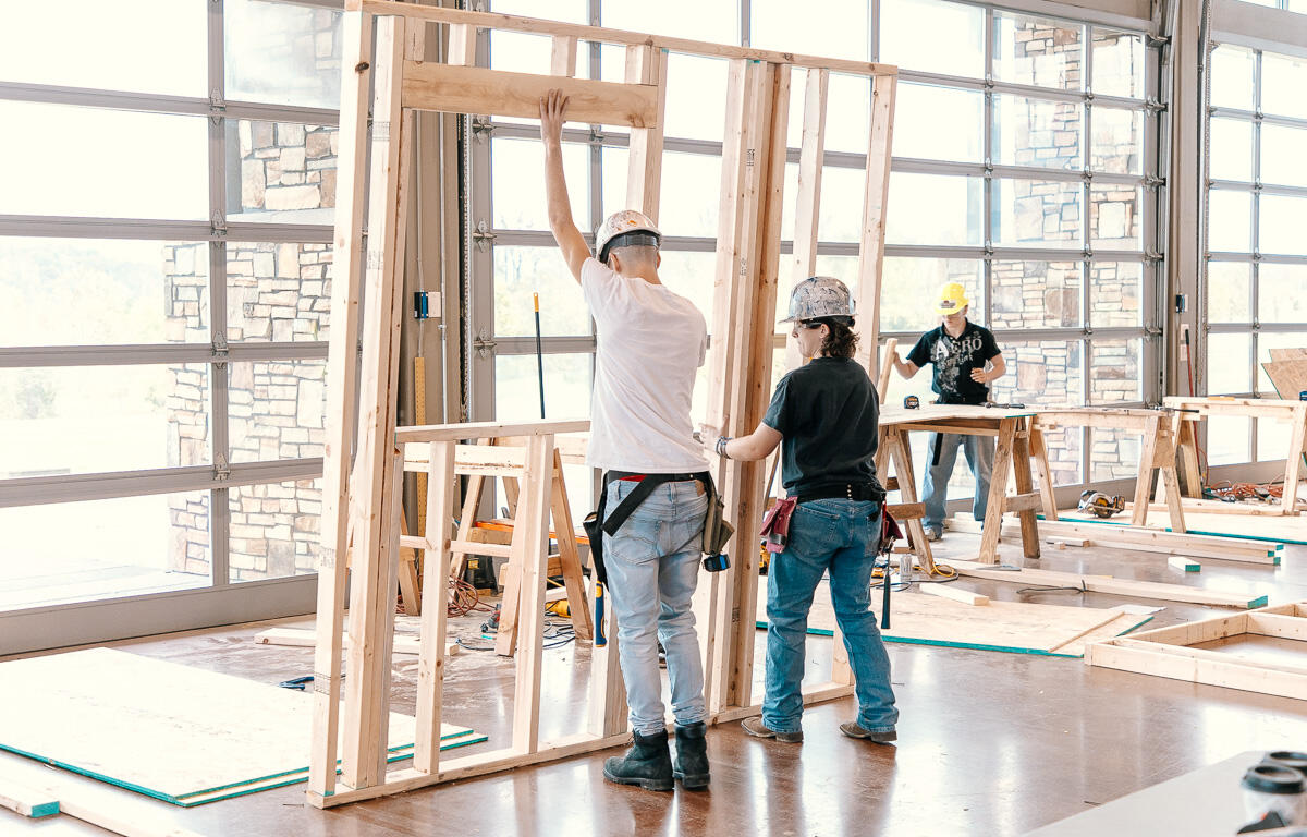 CMCSS students compete in hands-on construction challenges at the annual skills competition at Wilma Rudolph Event Center on November 14, 2024. (Wesley Irvin)