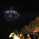 The city's first-ever drone show at Christmas on the Cumberland on Nov. 23, 2024. (Hugh Wheeler/APSU)