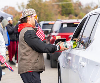 Turkeys For Troops at Ajax Distributing Company on November 23, 2024. (Wesley Irvin)