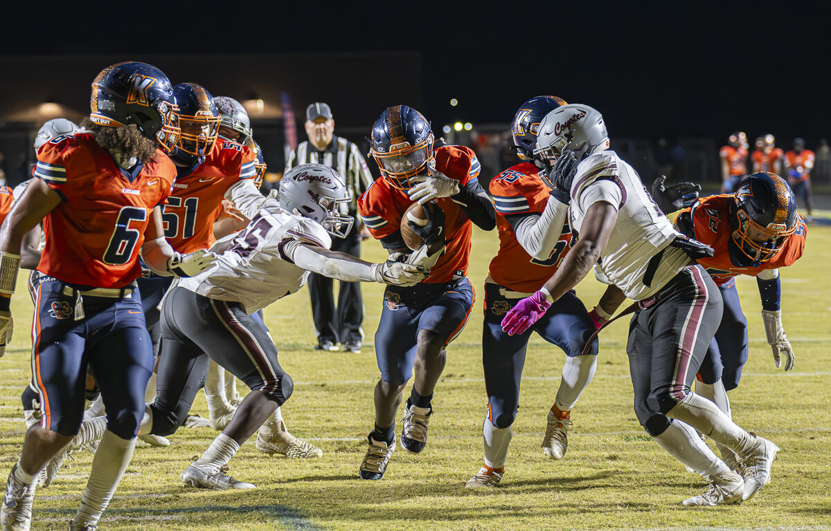 Josiah Claybrooks as The Kirkwood Cobras take the win over the West Creek Coyotes. November 2, 2024 (Jeff Danault)