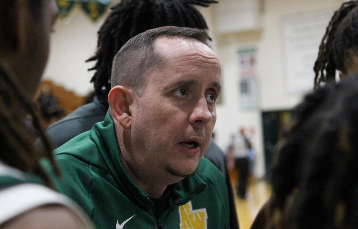 Northwest High School head boys basketball coach Thomas Stanley on Dec. 18, 2024. (Knox Rives)
