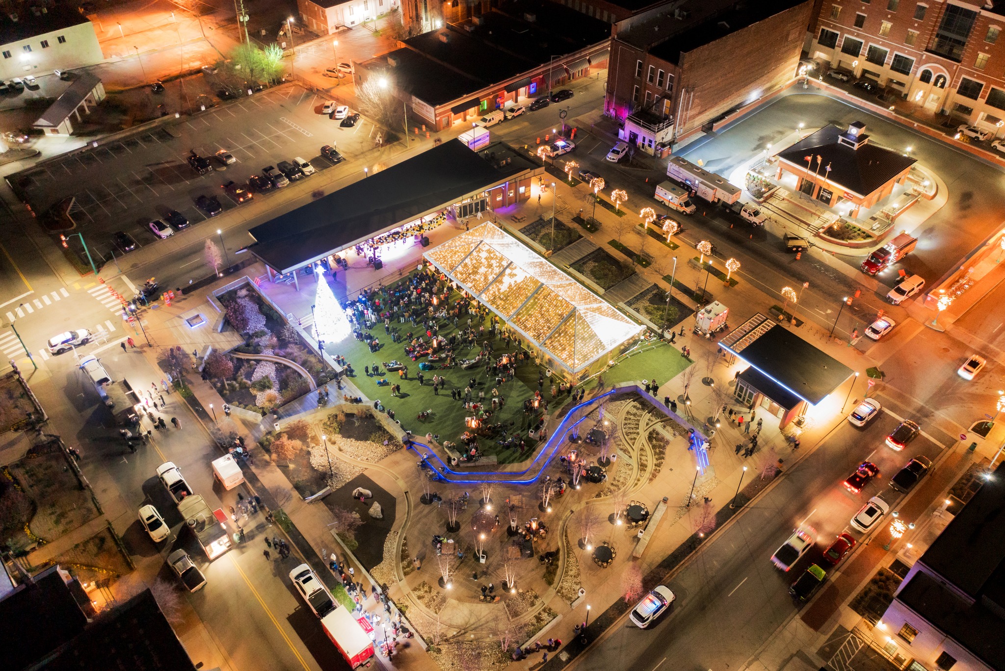 Montgomery County rings in new year with drone show, balloon drop, lighting contest winners | PHOTOS