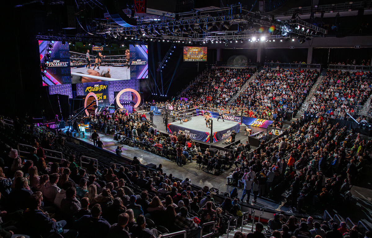 AEW Dynamite at F&M Bank Arena on January 8, 2024. (Wesley Irvin)