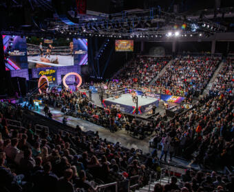 AEW Dynamite at F&M Bank Arena on January 8, 2024. (Wesley Irvin)