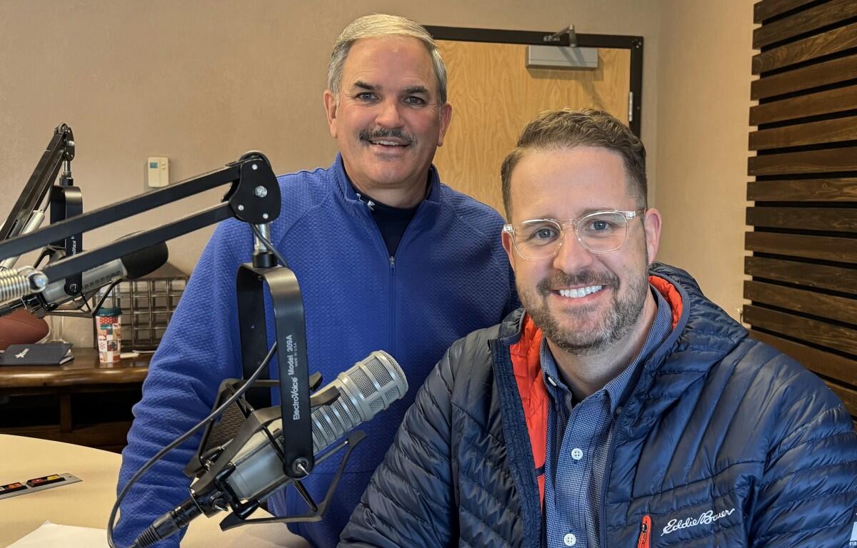 Charlie Koon, left, and LifePoint Pastor Mike Burnette.