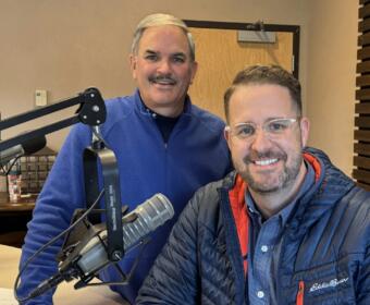 Charlie Koon, left, and LifePoint Pastor Mike Burnette.