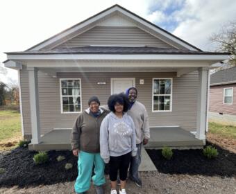 MW/MB donated the roofing tiles for this Habitat for Humanity home in Clarksville. (Contributed)