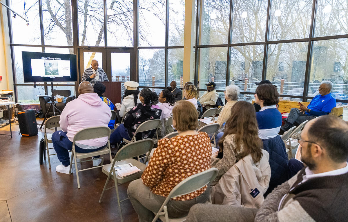Fort Defiance hosts Black History Month event highlighting local African American contributions to labor on February 15, 2025. (Wesley Irvin)