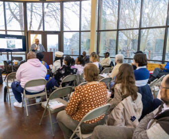 Fort Defiance hosts Black History Month event highlighting local African American contributions to labor on February 15, 2025. (Wesley Irvin)
