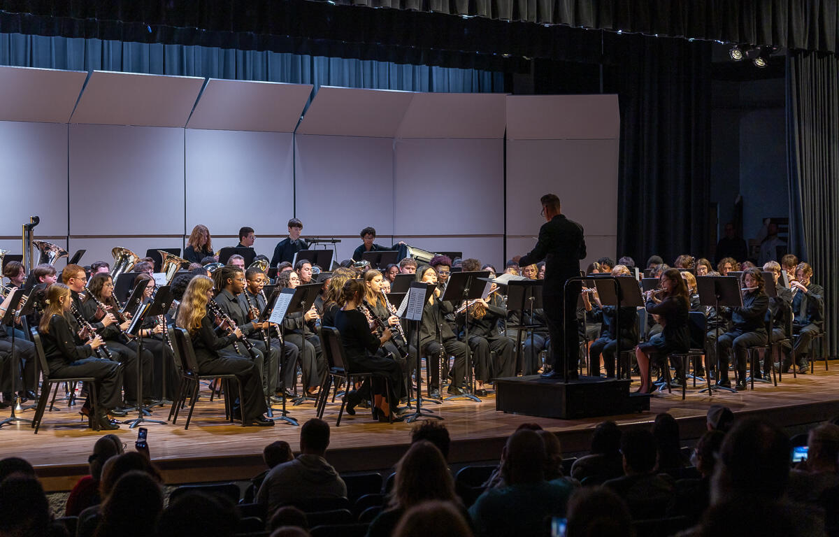 Gateway Honor Band at Kirkwood High School on February 15, 2025. (Wesley Irvin)