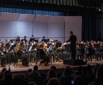 Gateway Honor Band at Kirkwood High School on February 15, 2025. (Wesley Irvin)