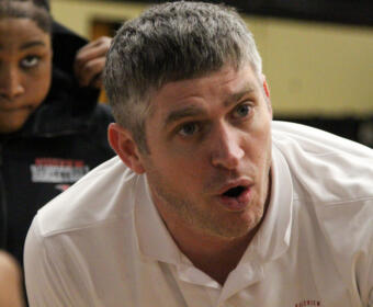Rossview High School girls basketball head coach Clayton Head on Feb. 26, 2025. (Knox Rives)