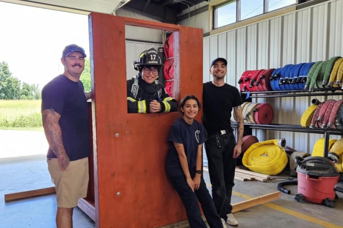 Scout from troop 562 makes a Denver Drill prop for Firefighters ...