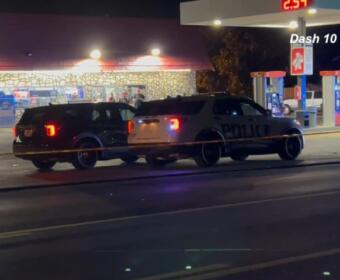 A 15-year-old was shot at Chum’s Discount Tobacco Store on Peachers Mill Road on Feb. 2, 2025. (Dash 10 Media)