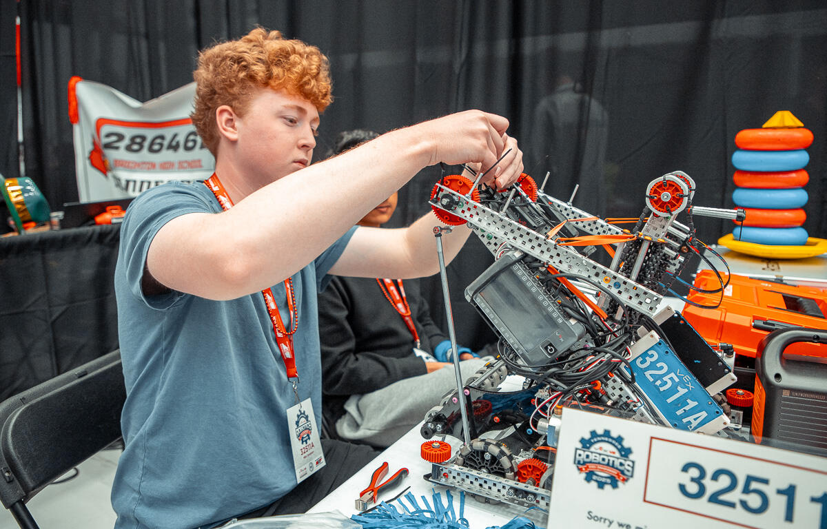 Tennessee Vex Robotics Championship at the Austin Peay State University Dunn Center on March 14, 2025. (Wesley Irvin)