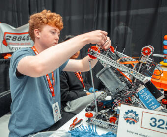 Tennessee Vex Robotics Championship at the Austin Peay State University Dunn Center on March 14, 2025. (Wesley Irvin)