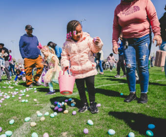 Easter Egg Hunt at Civitan Park on April 12, 2025. (Wesley Irvin)