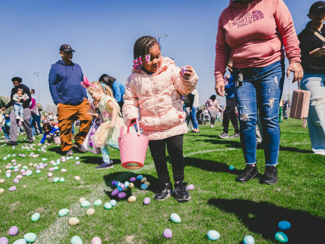 Easter Egg Hunt at Civitan Park on April 12, 2025. (Wesley Irvin)