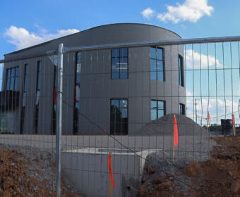 The new Montgomery County Highway Department building, under construction on April 28, 2025. (Jenna Kester)