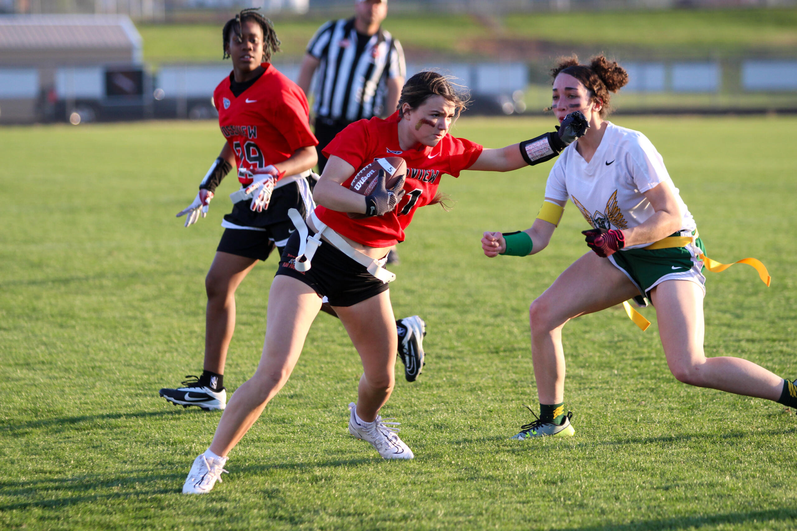 Rossview High flag football earns first win of season against Northwest High | PHOTOS