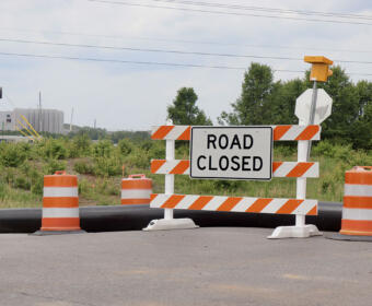 Dunlop/Rollow Lane intersection closed for roundabout construction on April 29th, 2025 (Jenna Kester)