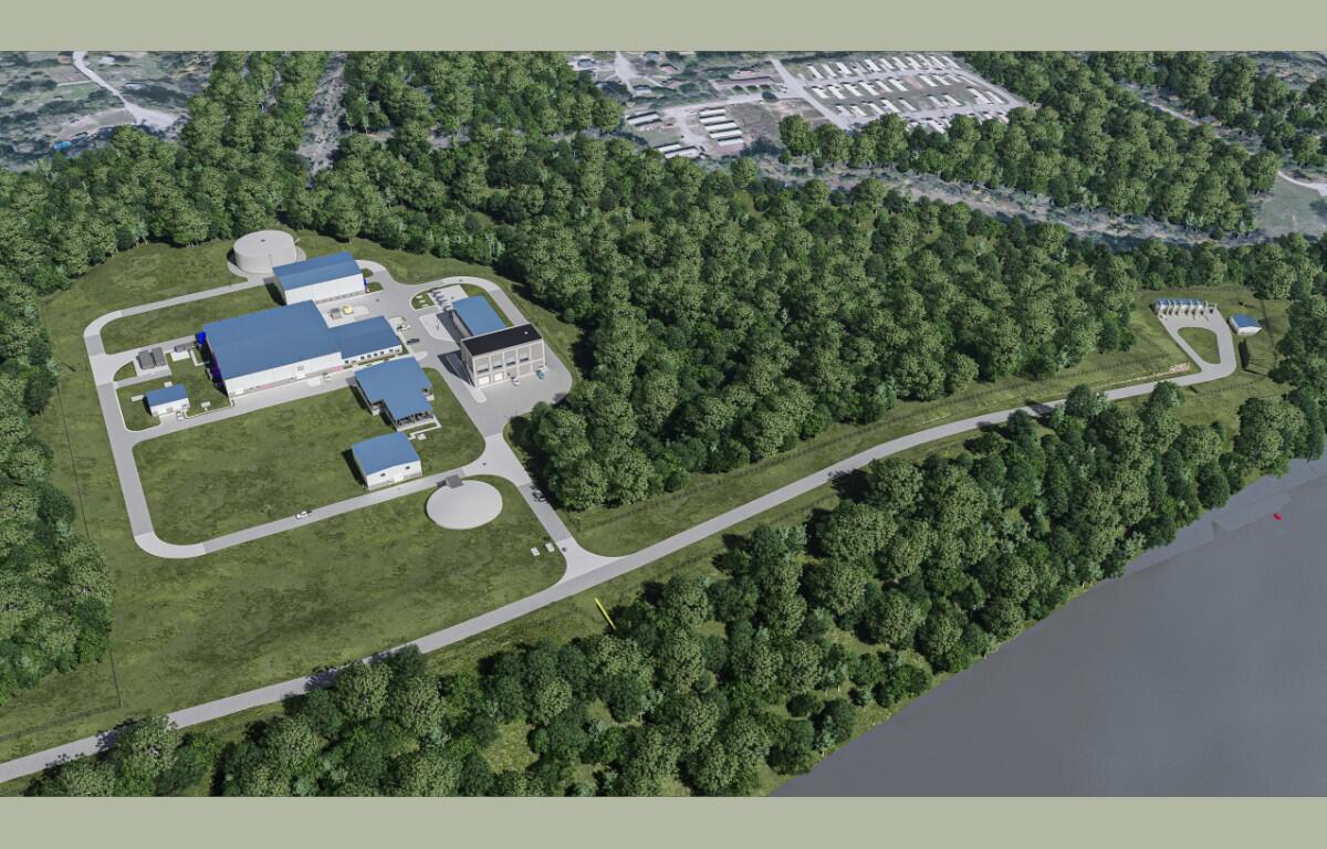 The North Clarksville Water Treatment Plant being planned on Barge Point Road at the Cumberland River. (Contributed, IDB)