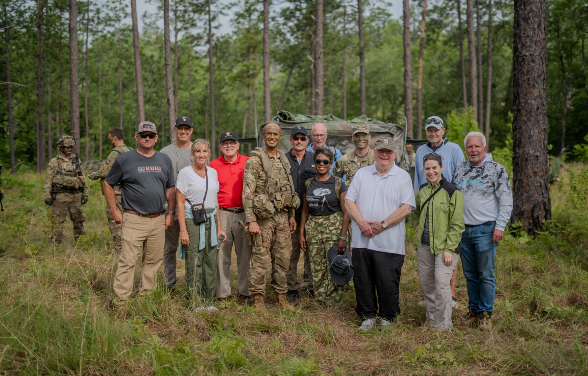 Community leaders from Clarksville and Nashville at the Joint Readiness Training Center in Fort Johnson, Louisiana, in May 2025. (US Army PAO, contributed)