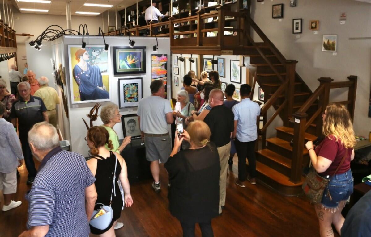 First Thursday opening reception and awards presentation for the 2022 Regional Juried Art Exposition at the Downtown Artists Co-Op. (Barb Cobb, contributed)