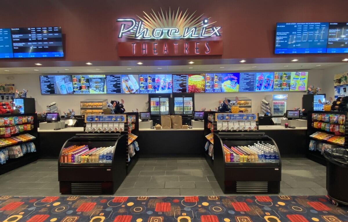 Phoenix Theatres lobby inside Governor's Square Mall on May 22, 2025. (Jeff Matthews)