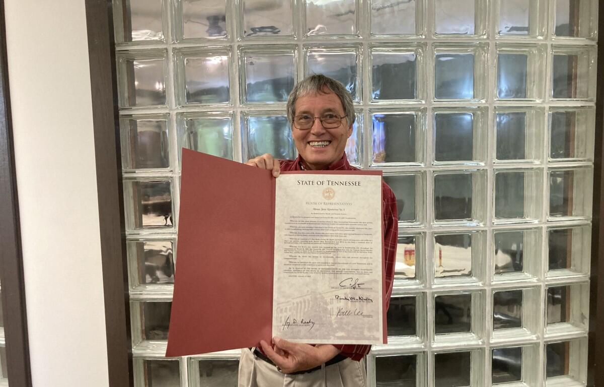 Lee Erwin was recognized in May 2025 by the Tennessee House of Representatives for his 50 years in radio and community leadership. (Christian Brown)
