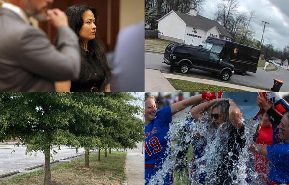 Clockwise from the top left, Theary Lim, UPS driver hits truck, MCHS flag football, Replant Clarksville.