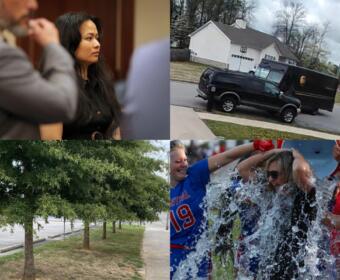 Clockwise from the top left, Theary Lim, UPS driver hits truck, MCHS flag football, Replant Clarksville.