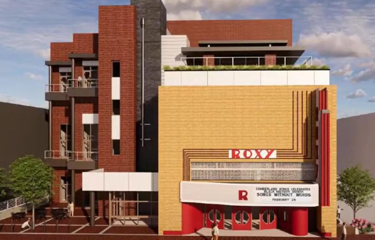Rendering of the Performing Arts Center by Lyle-Cook Martin Architects, from Common Design Review Board on May 19, 2025. (Contributed, Regional Planning Commission)