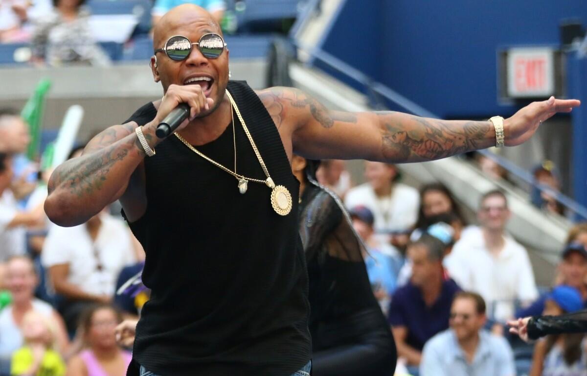 Rapper, singer and songwriter Flo Rida performs in 2016 at the Billie Jean King National Tennis Center in New York.