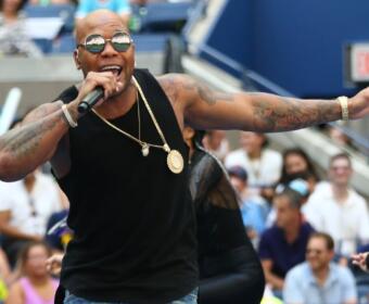 Rapper, singer and songwriter Flo Rida performs in 2016 at the Billie Jean King National Tennis Center in New York.