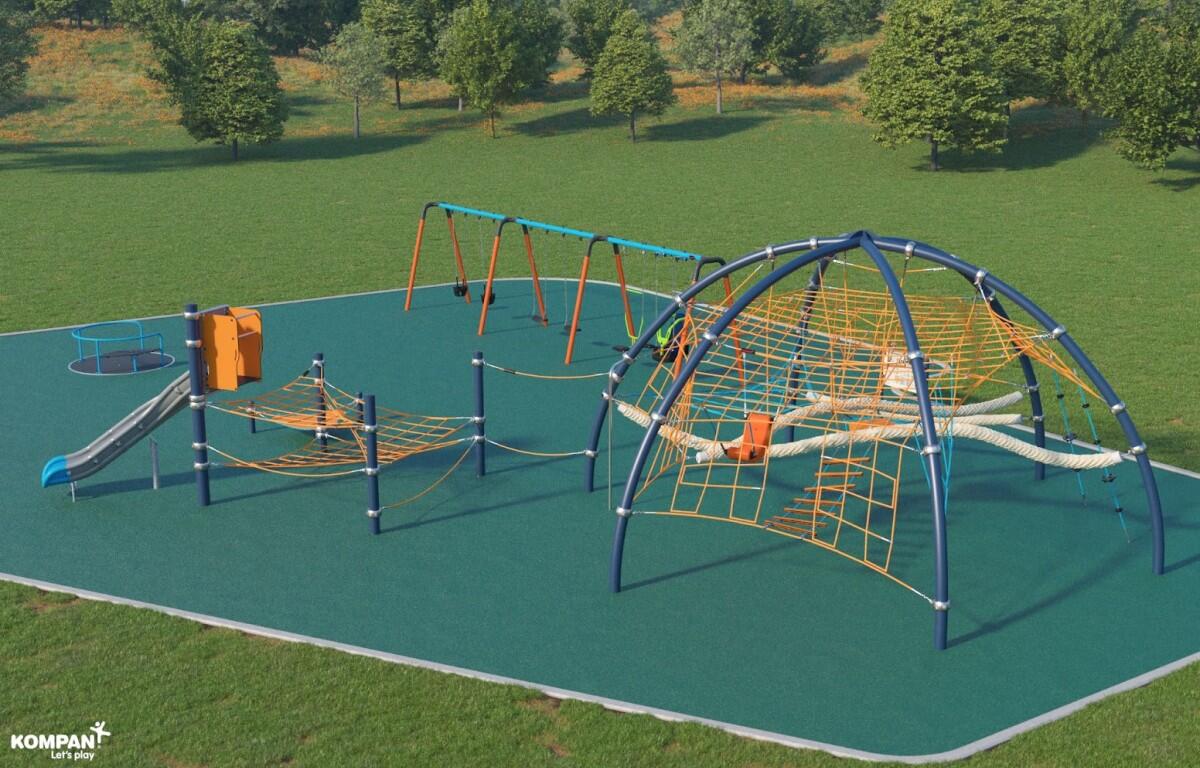 The new playground planned at Ewing Burchett Park. (Clarksville Parks & Recreation, contributed)