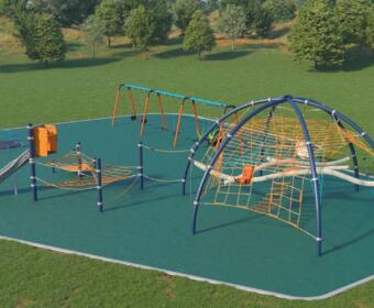 The new playground planned at Ewing Burchett Park. (Clarksville Parks & Recreation, contributed)
