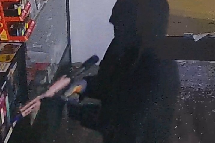 Burglary suspect on surveillance footage at EZ Mart on June 10, 2025. (CPD, contributed)