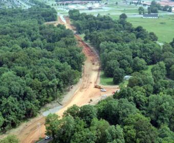 Dunbar Cave Road construction during the week of June 23, 2025. (City of Clarksville, contributed)