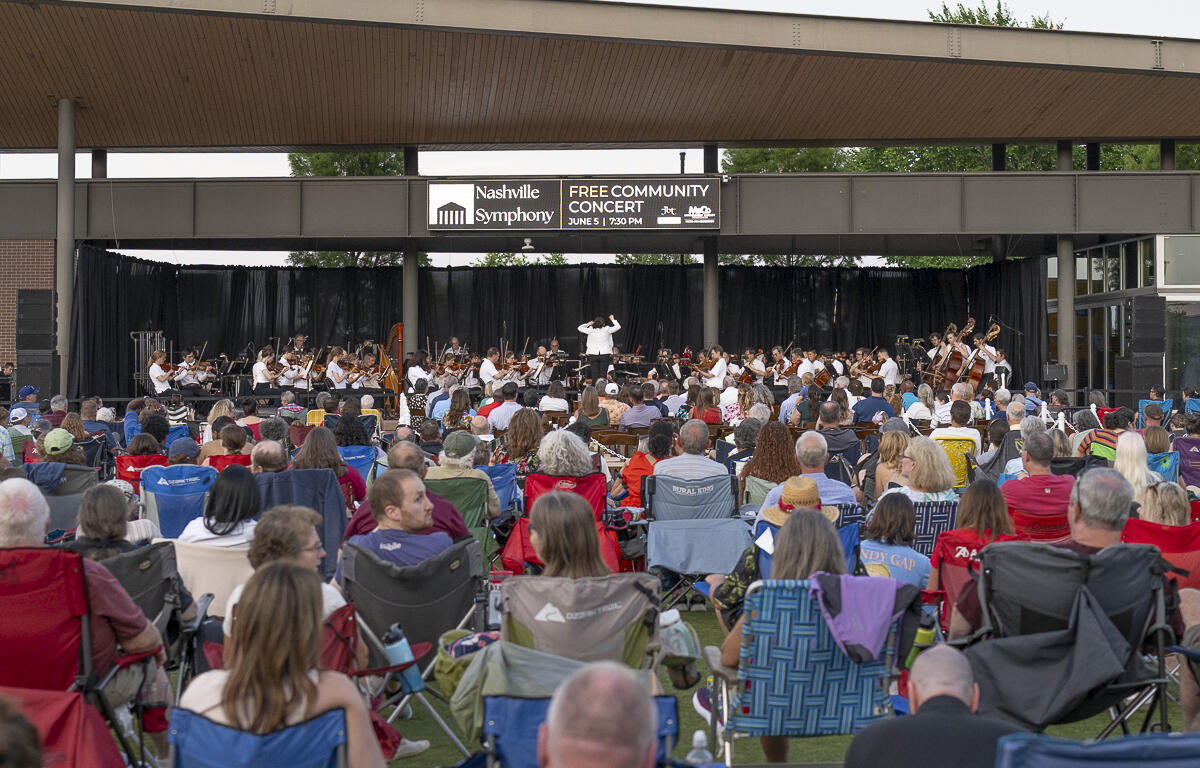 The Nashville Symphony Orchestra Free Concert at the Downtown Commons. June 5, 2025 (Jeff Danault)