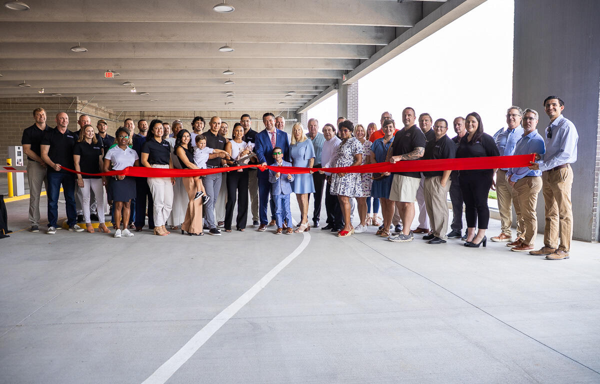 Millan Public Parking Garage ribbon cutting on June 27, 2025. (Wesley Irvin)