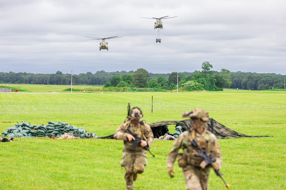 Week of The Eagles Air Assault Demonstration at Ft. Campbell on June 14, 2025. (Wesley Irvin)
