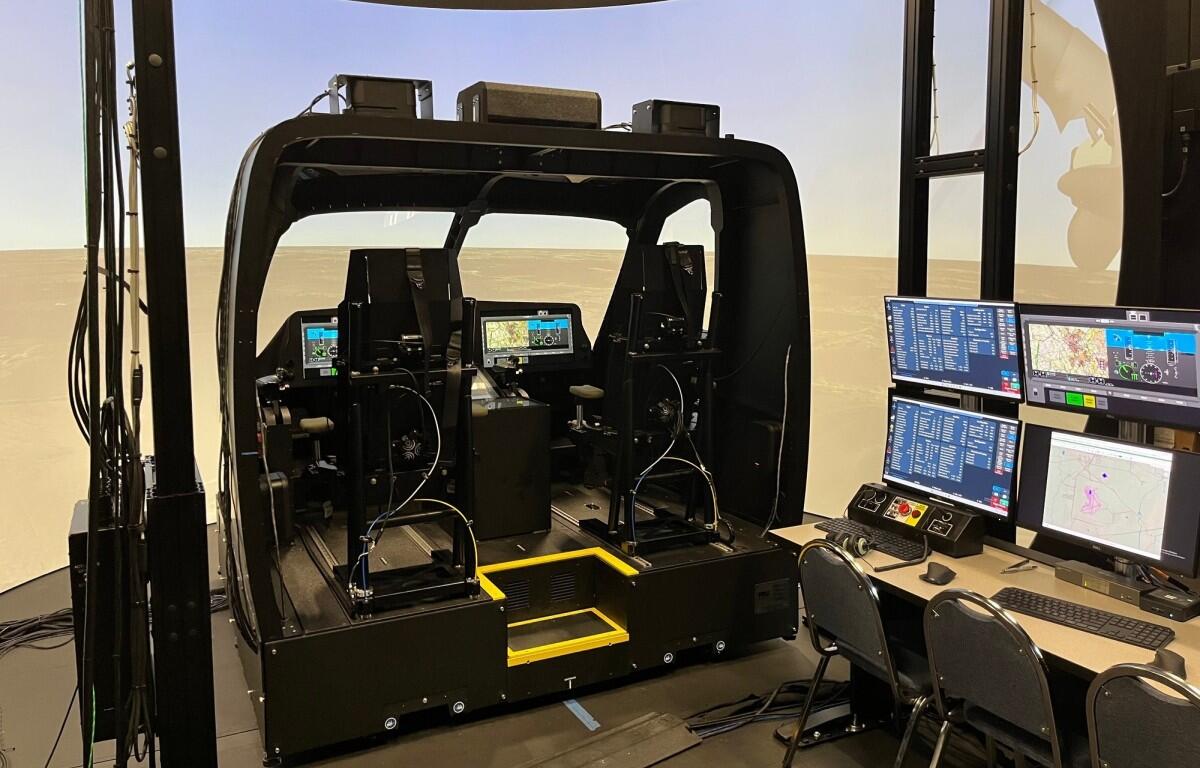 A snapshot of the interior of the MV-75 FLRAA virtual prototype. (U.S. Army photo )