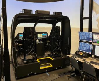 A snapshot of the interior of the MV-75 FLRAA virtual prototype. (U.S. Army photo )