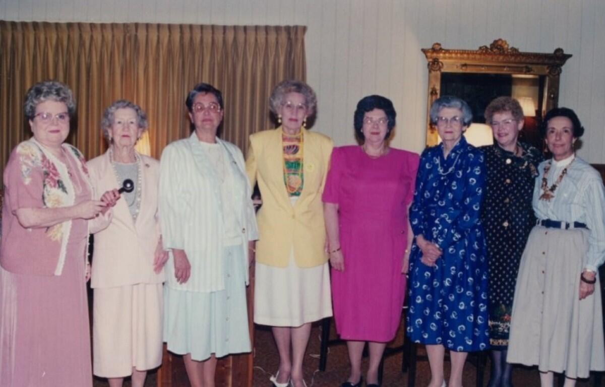 Clarksville Women's Club members in the 1980s. (Contributed)