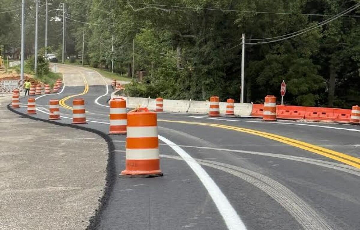 The Dunbar Cave Road realignment project on July 31, 2025. (City of Clarksville, contributed)