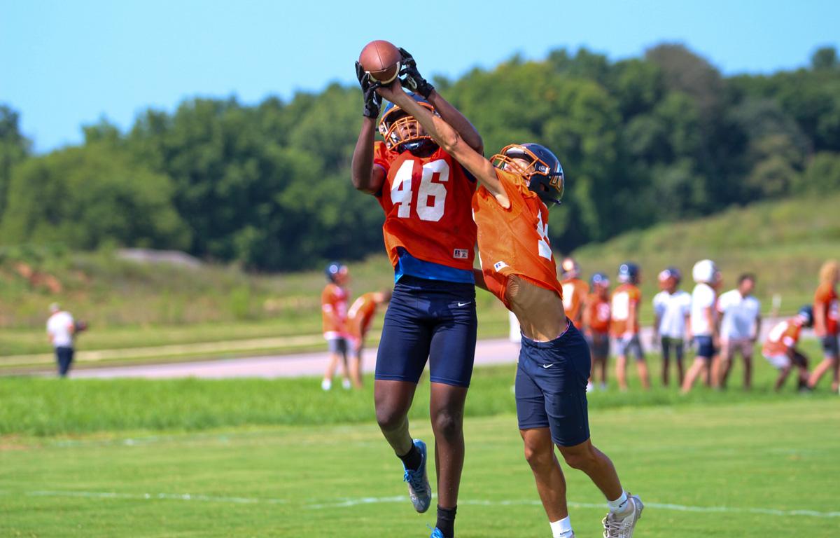 Kirkwood High School football practice on July 21, 2025. (Knox Rives)