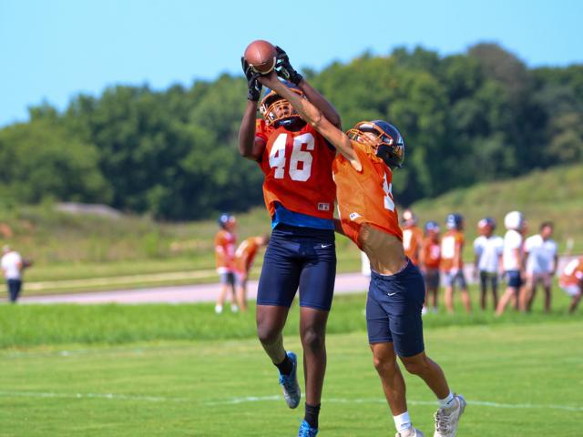 Kirkwood High School football practice on July 21, 2025. (Knox Rives)